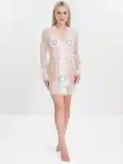 Белый белье эротическое, халат, сексуальный, комплект тройка