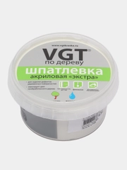 Шпатлёвка VGT по дереву, цвет БЕЛЫЙ, акриловая, тонированная, экстра, 300 гр