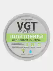 Шпатлёвка VGT по дереву, цвет ДУБ светло-серый, акриловая, тонированная, экстра, 300 гр
