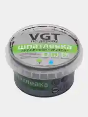Шпатлёвка VGT по дереву, цвет ВЕНГЕ, акриловая, тонированная, экстра, 300 гр