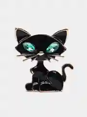 Хром брошь женская "Кошка"