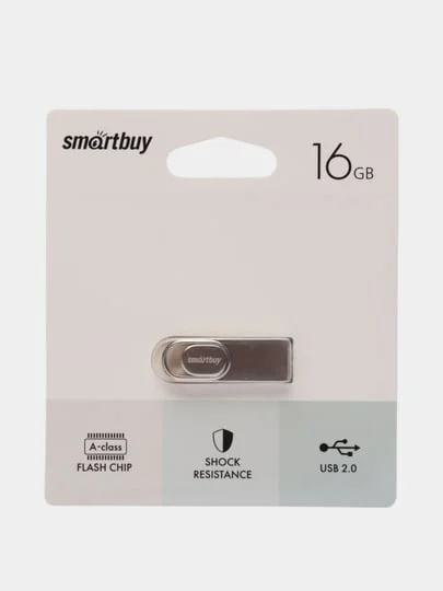 Флешка SmartBuy M3 16/32/64GB USB 2.0, металлический корпус, флеш карта, карта памяти