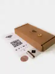 Каф без прокола золотистая каффа моносерьга женская в ухо серьги фианит бижутерия подарок