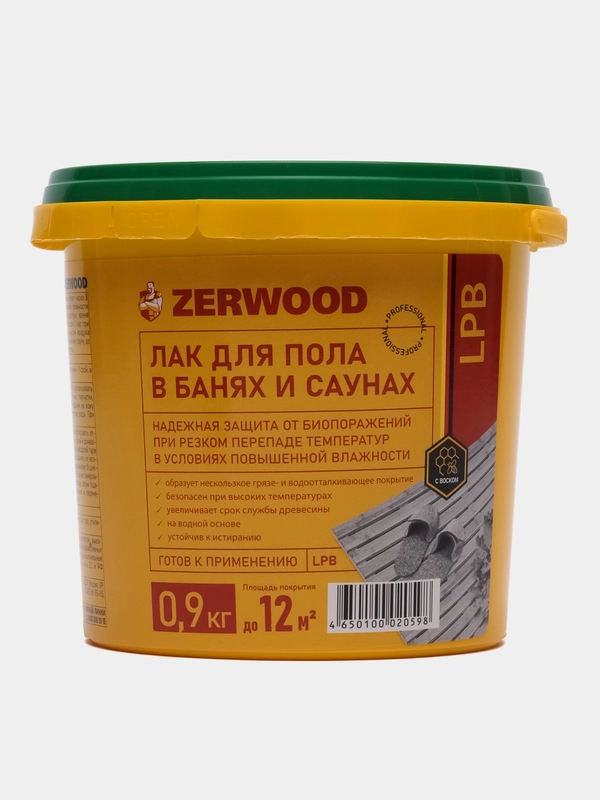 ЛАК для пола в банях и саунах ZERWOOD LPB
