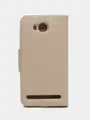 Золотой чехол книжка для смартфона Huawei Honor Y3II
