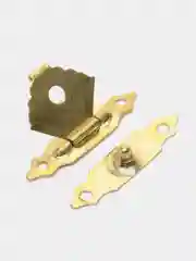 Бронзовый замок для шкатулки, шурупы в комплекте, цвет золото, бронза, общий размер 3х2 см
