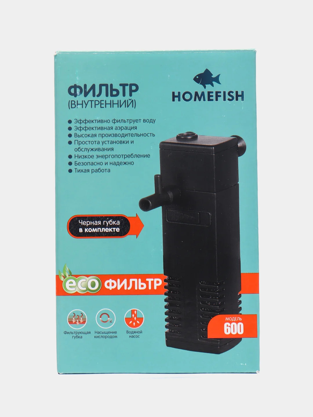 Фильтр HOMEFISH 600 внутренний для аквариума до 60 л, 300 л/ч, 4 Вт