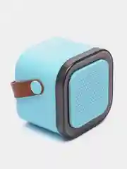 Небесно-голубой беспроводная портативная караоке колонка с микрофонами Bluetooth колонка с LED подстветкой