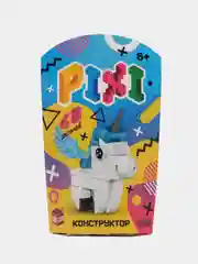 Голубой конструктор для девочек Единорог, Pixi