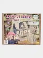 Кукольный домик конструктор, 47*34*40 см, деревянный дом для кукол, из дерева
