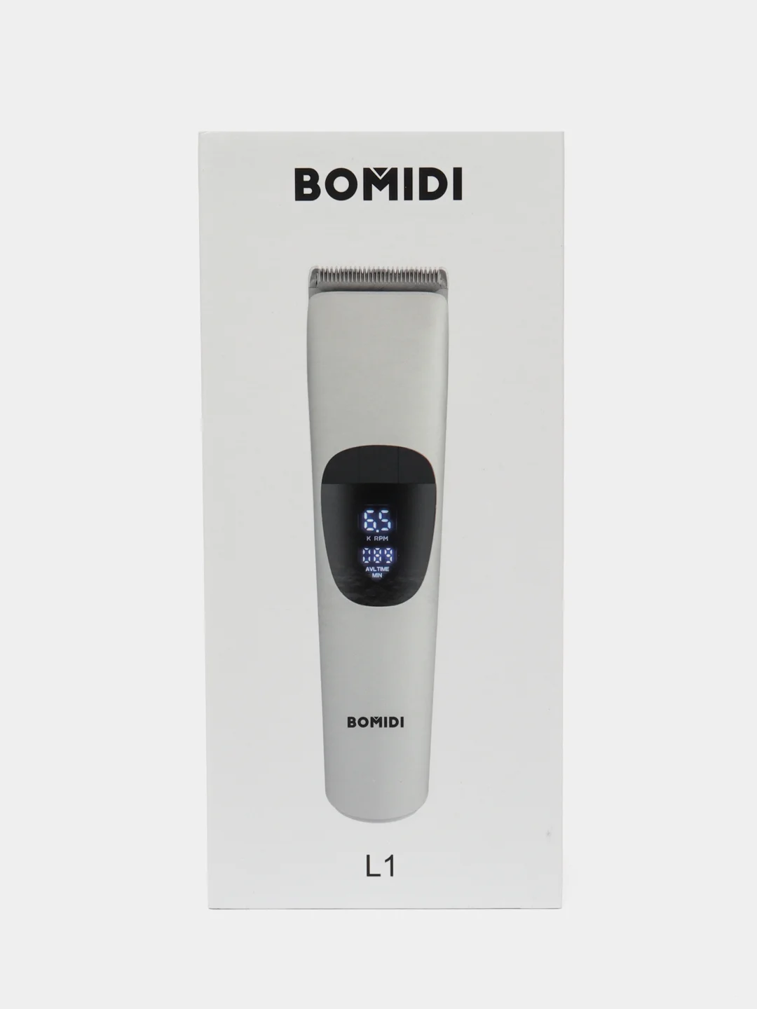 Белый bomidi Машинка для стрижки Bomidi L1, белый, черный, беспроводной триммер для бороды, усов