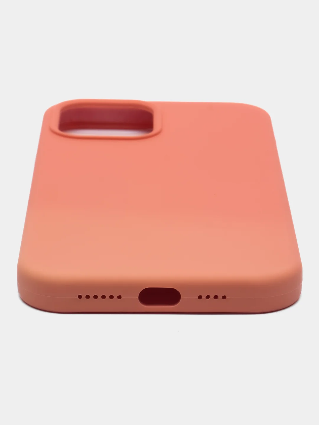 Коралловый меланж чехол Silicone Case для iPhone 12Mini, 12, 12 Pro, 12 Pro Max
