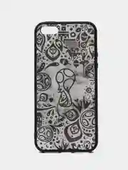Серый чехол накладка для Iphone 5/5s/SE с принтом