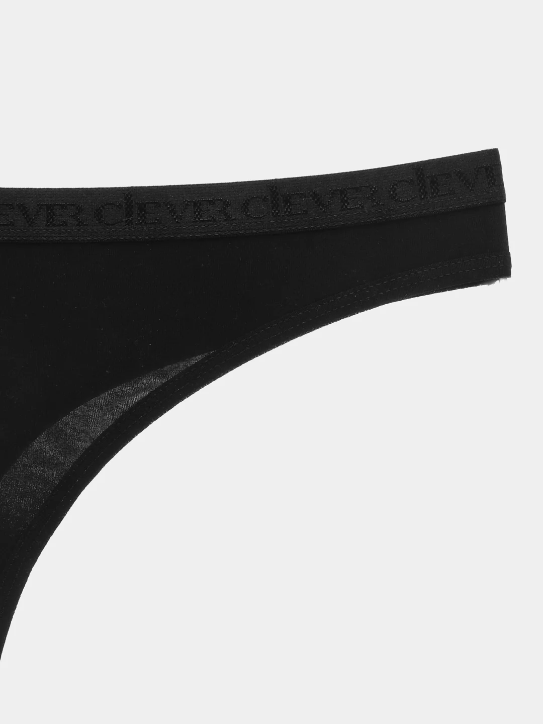 Черный трусы-стринги женские Clever Wear