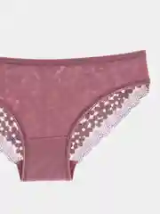 Багровый женские трусы кружевные