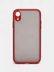 Красный чехол для Apple iPhone XR, чехол матовый на Айфон XR с цветными кнопками