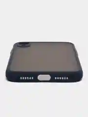 Темно-синий чехол для Apple iPhone XR, чехол матовый на Айфон XR с цветными кнопками