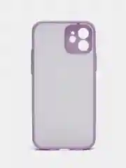 Лавандовый чехол для Apple iPhone 12, чехол матовый на Айфон 12 с цветными кнопками