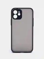 Темно-синий чехол для Apple iPhone 12, чехол матовый на Айфон 12 с цветными кнопками