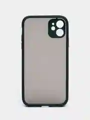 Зелёный хаки чехол для Apple iPhone 11, чехол матовый на Айфон 11 с цветными кнопками