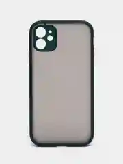 Зелёный хаки чехол для Apple iPhone 11, чехол матовый на Айфон 11 с цветными кнопками