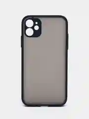 Темно-синий чехол для Apple iPhone 11, чехол матовый на Айфон 11 с цветными кнопками