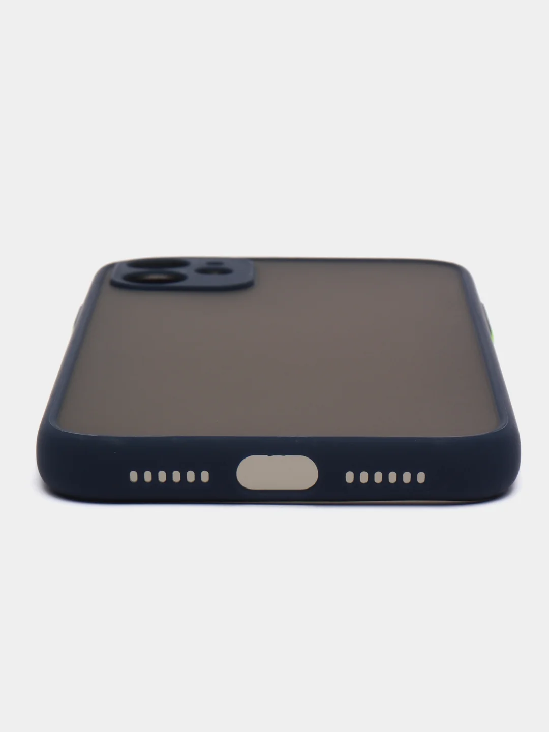 Темно-синий чехол для Apple iPhone 11, чехол матовый на Айфон 11 с цветными кнопками