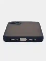 Темно-синий чехол для Apple iPhone 11, чехол матовый на Айфон 11 с цветными кнопками
