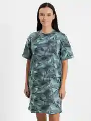 Бирюзовый платье-футболка Oversize, короткая туника, большие размеры 42-60