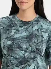 Бирюзовый платье-футболка Oversize, короткая туника, большие размеры 42-60