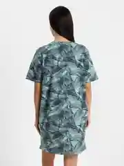 Бирюзовый платье-футболка Oversize, короткая туника, большие размеры 42-60