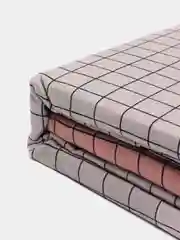 Бежевый комплект постельного белья 2 СПАЛЬНЫЙ Хлопок / Сатин Хоум Текстиль / Евро 1,5 СП
