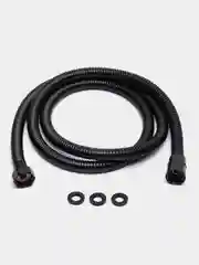 Шланг для душа, 150 см, 1/2"(Имп)-1/2"(Имп), сталь, латунь, EPDM, антитвист, черный