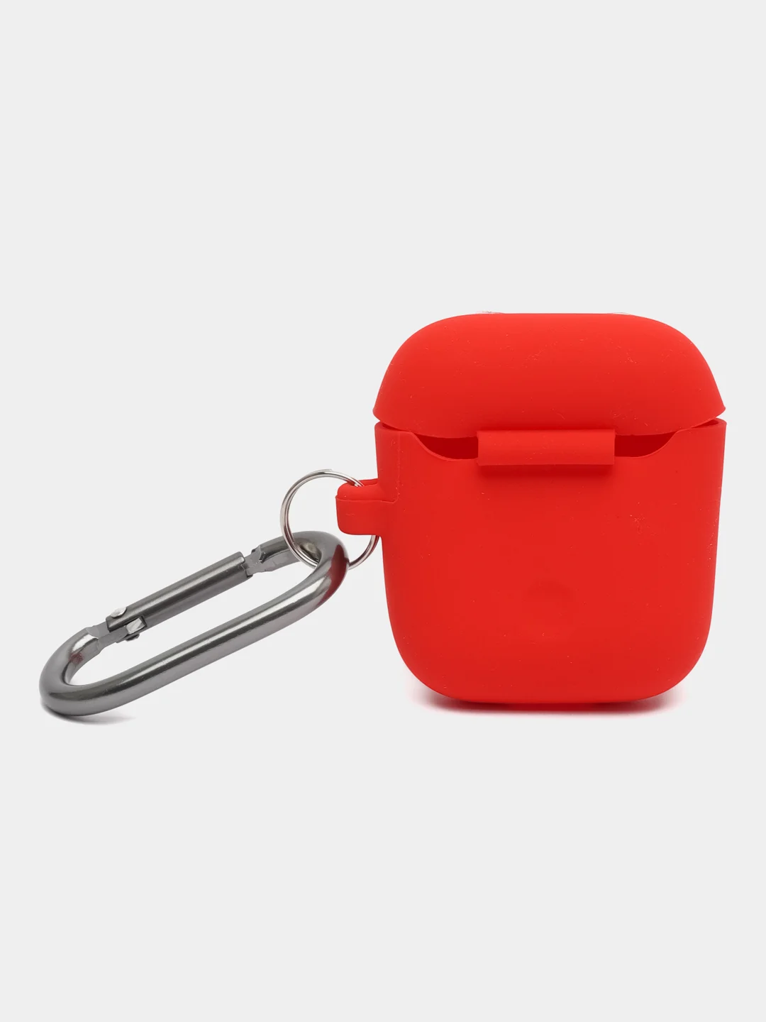 Красный чехол на Apple Airpods 1, 2 поколения для беспроводных наушников КАРТОФАН силиконовый