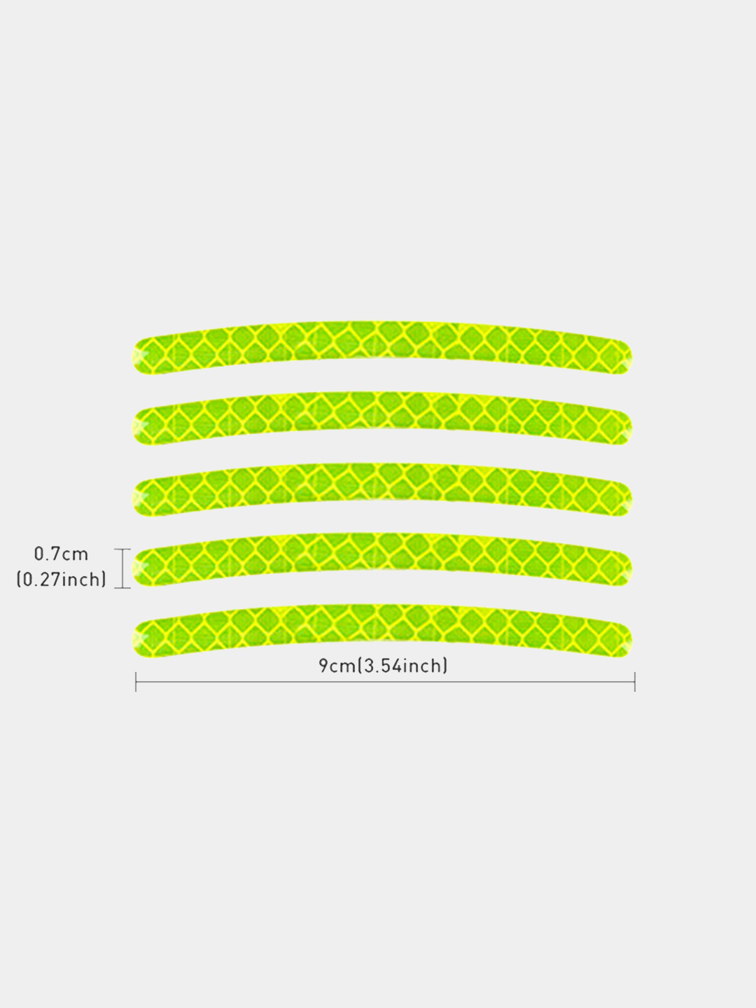 Комплект светоотражающих наклеек, полосок на обод колеса автомобиля,  велосипеда, 20 штук купить по цене 122.36 ₽ в интернет-магазине Магнит  Маркет