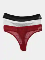 Разноцветный трусы женские, 3 штуки