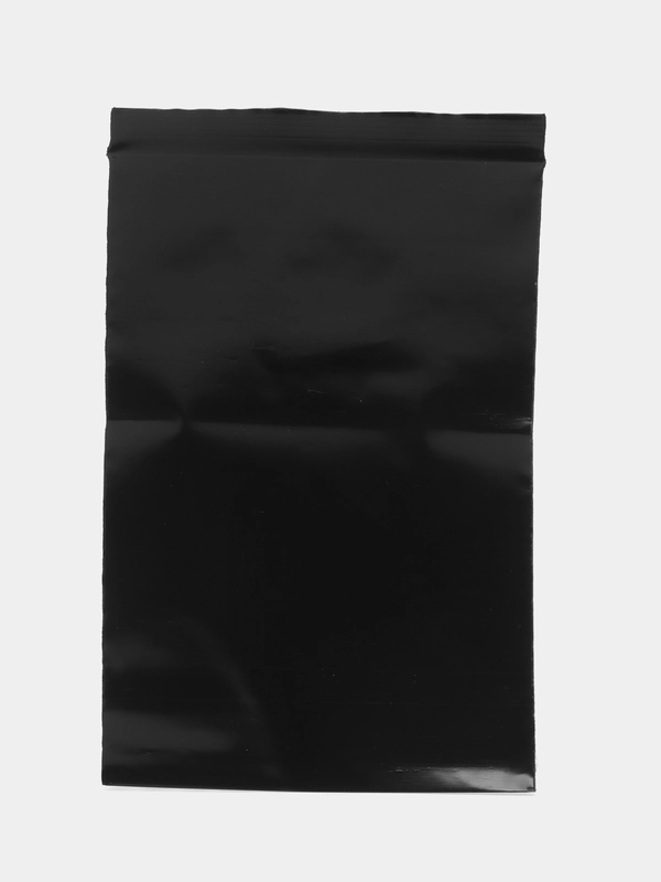 Пакеты фасовочные для продуктов zip lock, набор 100 шт, 10x15 cм, черные, Brauberg, 608932