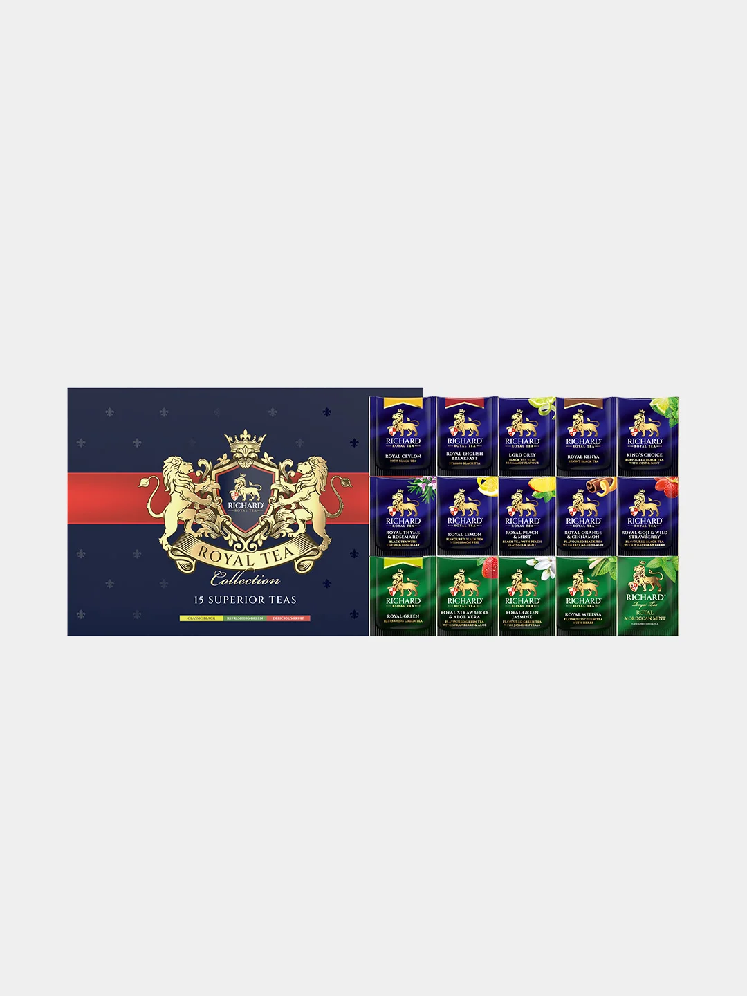 Чай Richard Royal Tea Collection, 15 вкусов, 120 пакетиков по 1,9 г