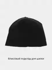 Черный подклад для шапки  из флиса, утеплитель для шапки, разные цвета и размеры