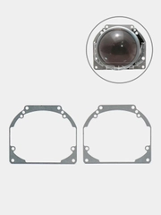 Переходные рамки для замены линз в фарах Hella для Honda Accord 8 рест. 2011-2013, 2 штуки