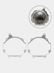 Переходные рамки для замены линз в фарах Hella для Toyota Avensis II рест. 2006-2009, 2 шт