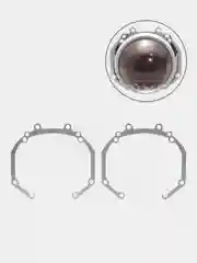 Переходные рамки для замены линз в фарах Hella к Toyota RAV4 III XA30 дорест2005-2010,2 шт