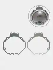 Переходные рамки для замены линз в фарах Hella для Mitsubishi Pajero IV 2006-2014, 2 штуки