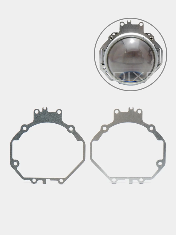 Переходные рамки для замены линз в фарах Hella для Mitsubishi Pajero IV 2006-2014, 2 штуки
