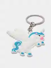 Серебряный брелок фламинго, единорог