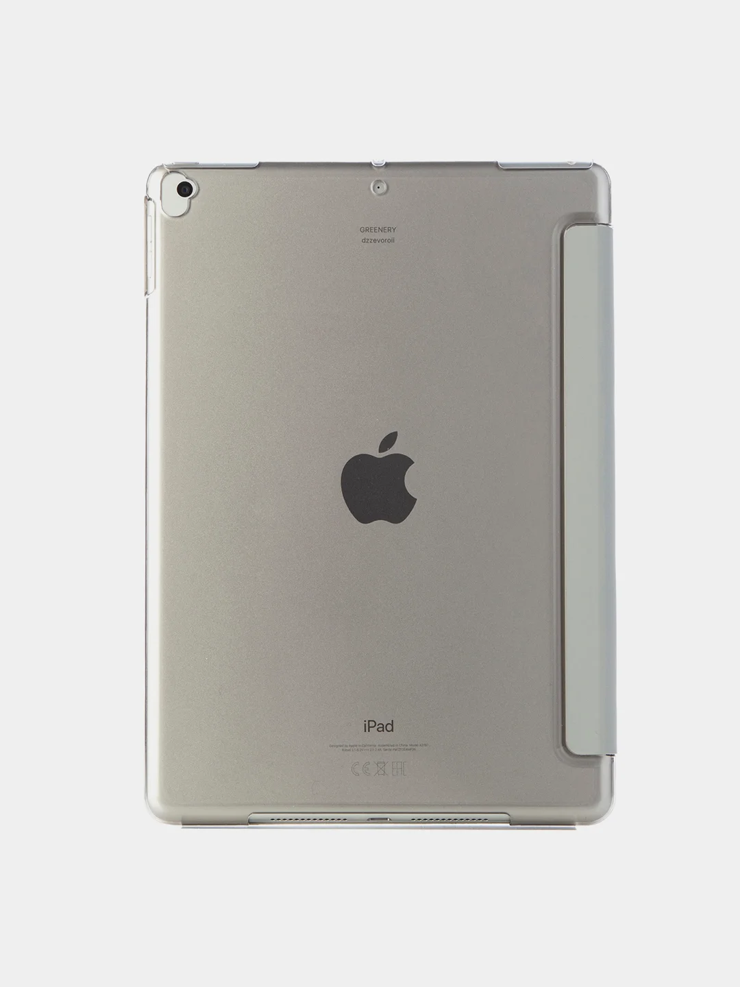 Серый чехол-книжка для планшета Apple iPad 10.2 7/8/9 поколения 2019/2020/2021 пластик КАРТОФАН
