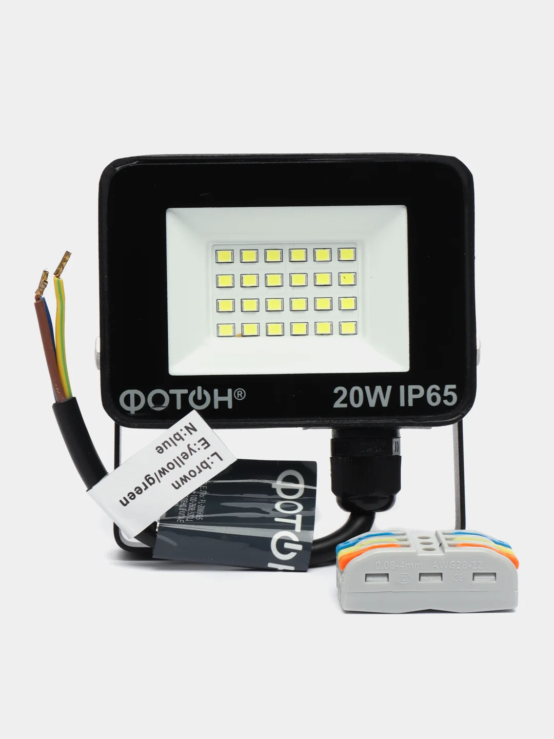 Прожектор светодиодный, сетевой FL-20W6K65, 20W, ФОТОН