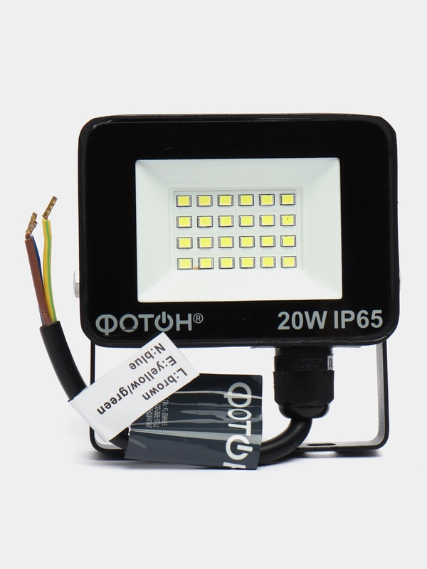 Прожектор светодиодный, сетевой FL-20W6K65, 20W, ФОТОН