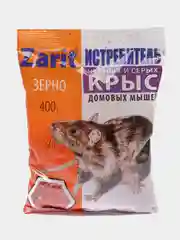 Готовая приманка для уничтожения крыс и мышей ЗООКУМАРИН+ зерно 400гр