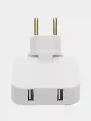 Тройник для розетки плоский, с USB поворотный сетевой фильтр на 180 градусов